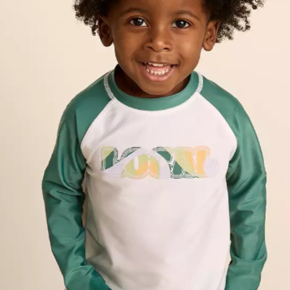 BRAND NEW Little Co By Lauren Conrad 12 Months Rash Guard 'LOCAL" Rashie
